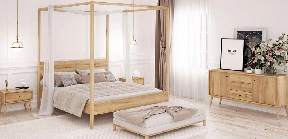 Eichenbetten Malaga für Schlafzimmer