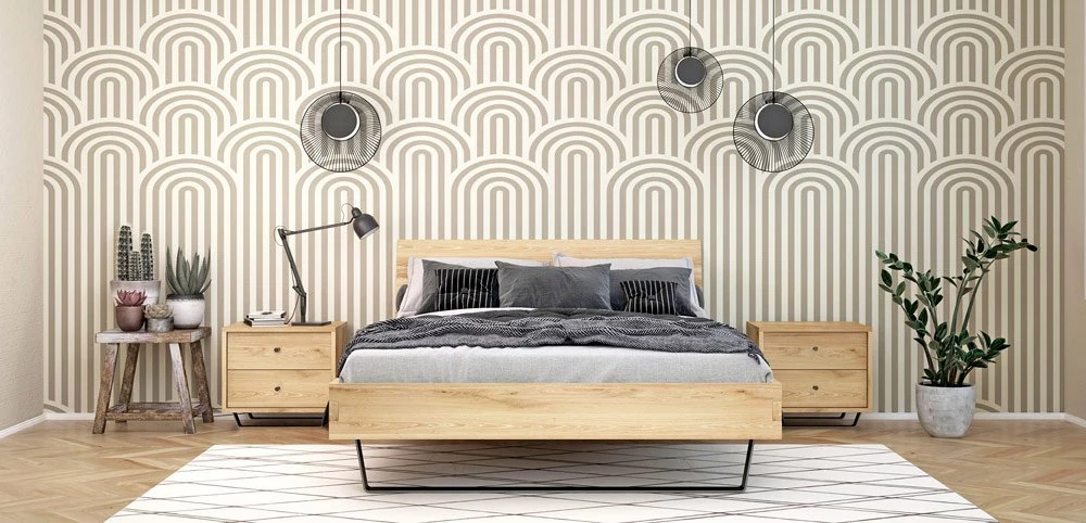 Eichenbetten Steel für Schlafzimmer