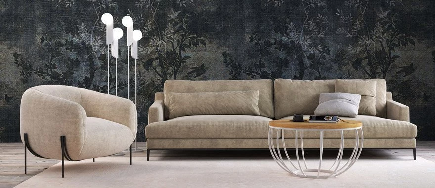 Couchtische Eiche mit Metallfüßen 100% Massivholz 