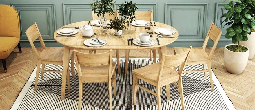 Eichenholztische für Ess- oder Wohnzimmer 100% Massivholz 
