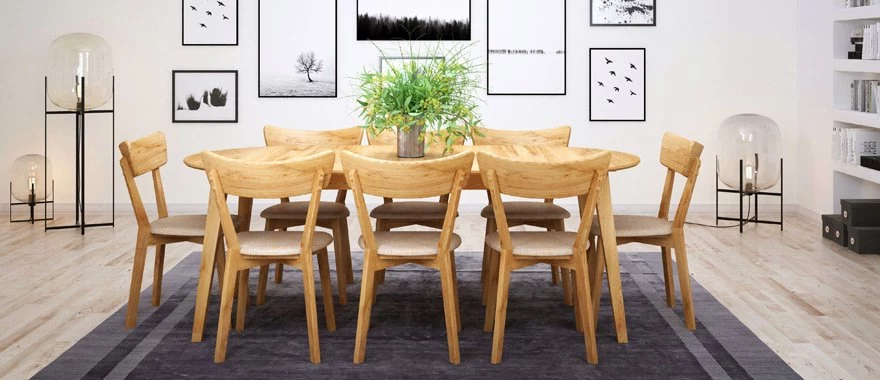 Eichenholztische für Ess- oder Wohnzimmer 100% Massivholz 