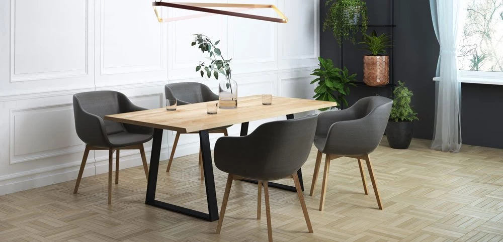 Eichenholztische für Ess- oder Wohnzimmer 100% Massivholz 